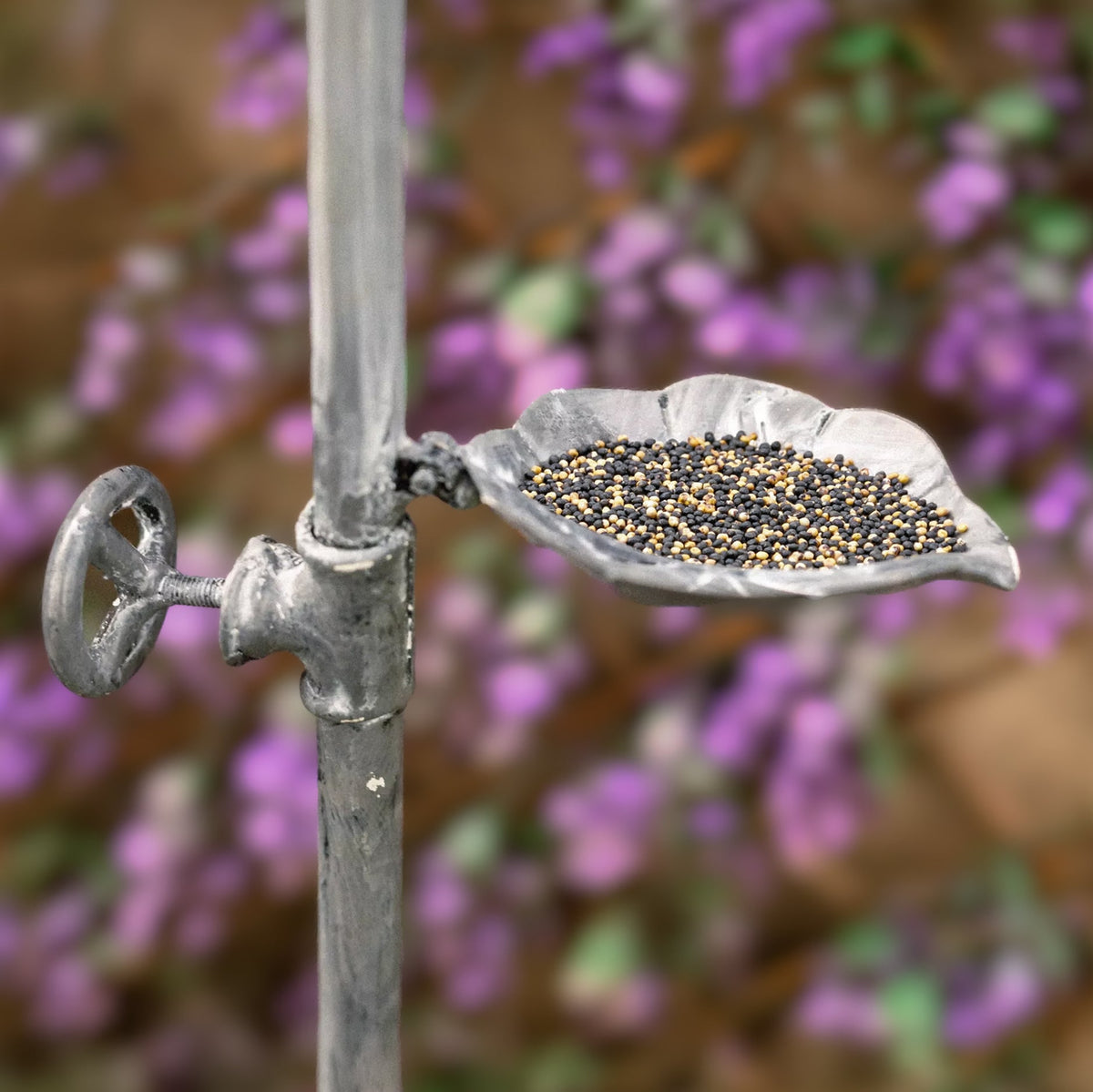 Rustic Bird Bath and Feeder Freestanding Garden Stake 92cm