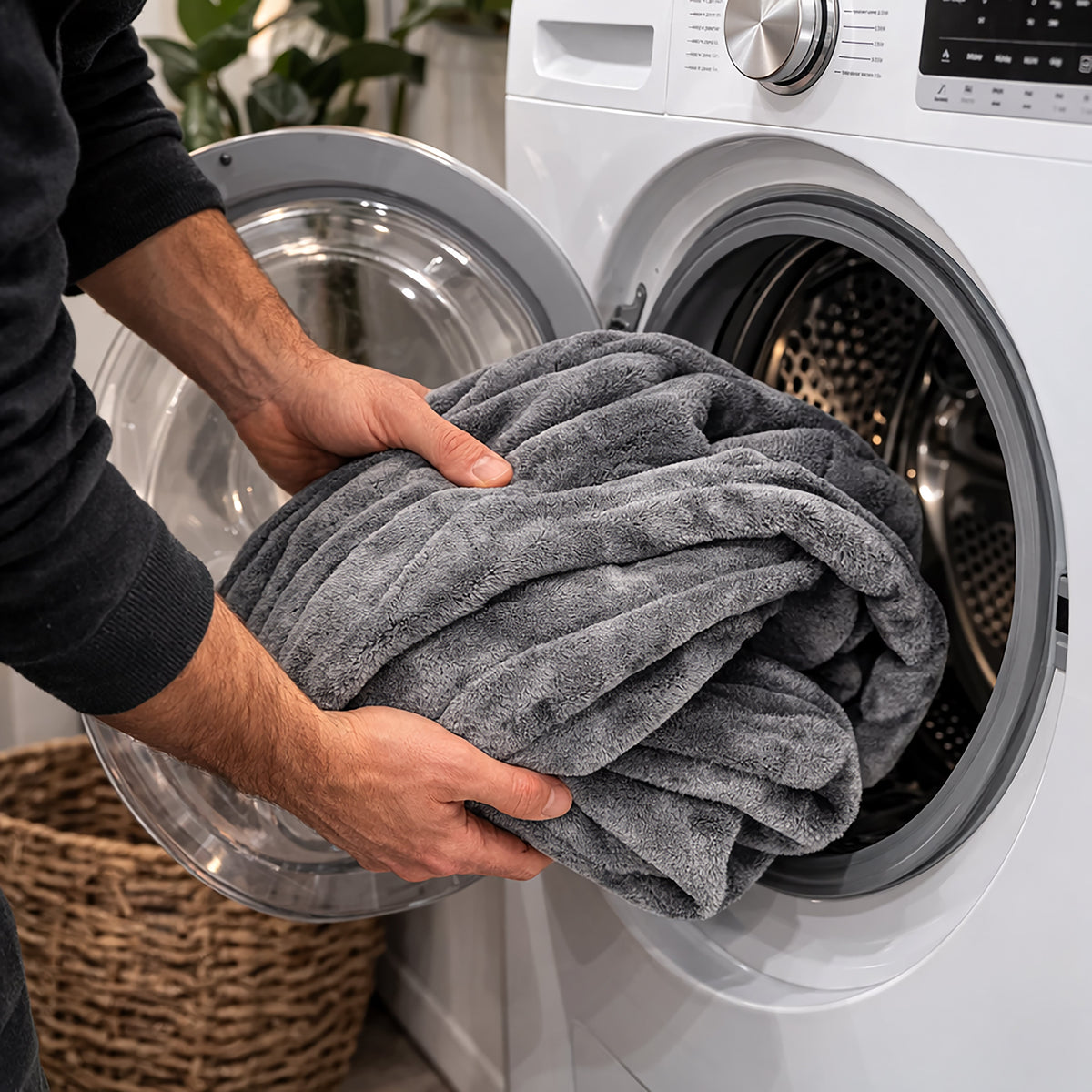 Grey Heated Electric Fleece Throw Blanket 10 Heat Settings 160cm