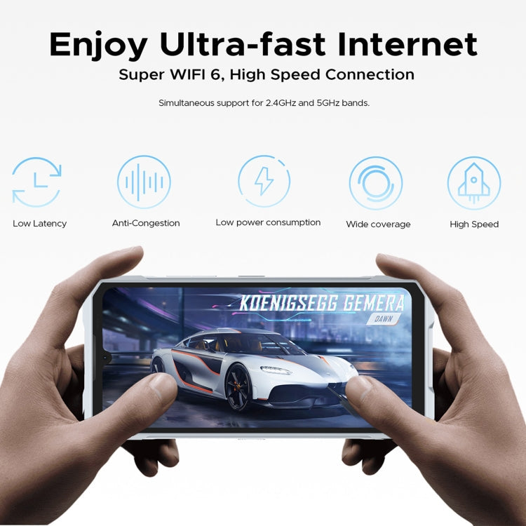 [HK Warehouse] DOOGEE Blade GT 5G Rugged Phone, 12GB+256GB, 6.72 inch Android 14 Dimensity 7050 Octa Core, Network: 5G, OTG, NFC, LED Light Effect (Black)