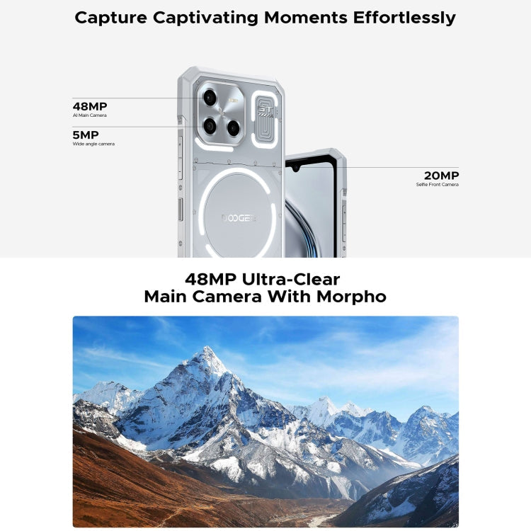 [HK Warehouse] DOOGEE Blade GT 5G Rugged Phone, 12GB+256GB, 6.72 inch Android 14 Dimensity 7050 Octa Core, Network: 5G, OTG, NFC, LED Light Effect (Black)