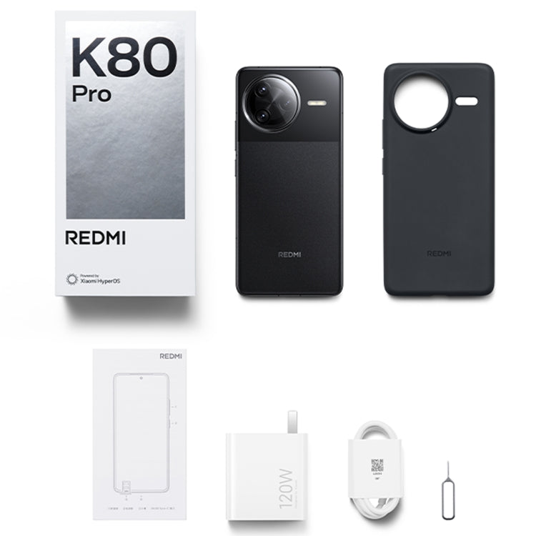 Xiaomi Redmi K80 Pro, 12GB+256GB, 6.67 inch Xiaomi HyperOS 2 Snapdragon 8 Elite Octa Core, NFC, Network: 5G (White)