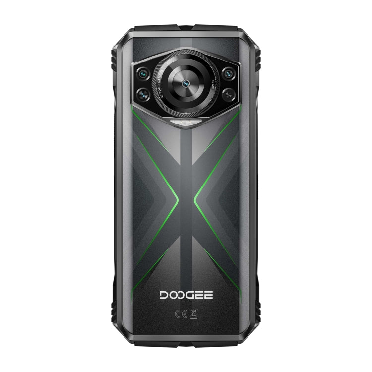 [HK Warehouse] DOOGEE S118 Rugged Phone, 12GB+512GB, 6.58 inch Android 14 MediaTek Helio G99 Octa Core, Network: 4G, OTG, NFC (Black Green)