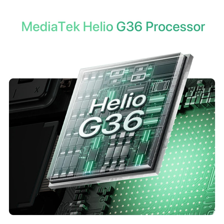 UMIDIGI G9C, 6GB+128GB, Face ID & Side Fingerprint Identification, 6.75 inch Android 14 MediaTek Helio G36 Octa Core, Network: 4G (Galaxy  White)