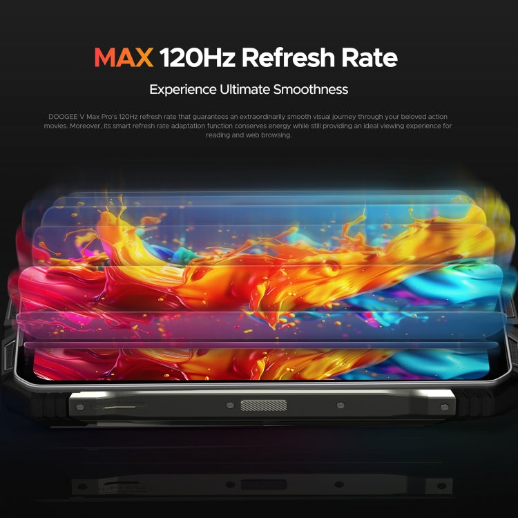 DOOGEE V Max Pro Rugged Phone, 12GB+512GB, 6.58 inch Android 14 Dimensity 7050 Octa Core 2.6GHz, Network: 5G, OTG, NFC (Black)