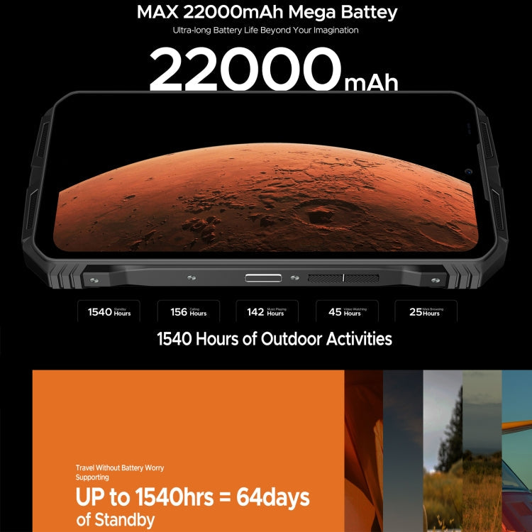 DOOGEE V Max Pro Rugged Phone, 12GB+512GB, 6.58 inch Android 14 Dimensity 7050 Octa Core 2.6GHz, Network: 5G, OTG, NFC (Black)