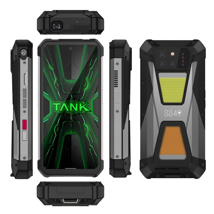 Unihertz 8849 Tank 3S  Projector Rugged Phone, 16GB+512GB, 6.79 inch Android 14 Dimensity 8200 Octa Core, Network: 5G (Black)