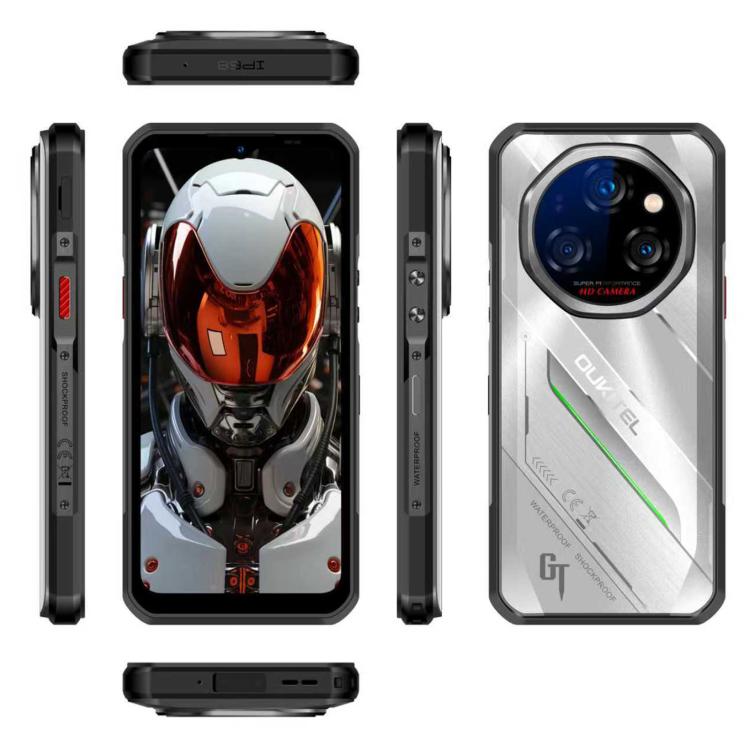Oukitel WP62 Rugged Phone, 12GB+512GB, 108MP Camera, Fingerprint Identification, 6.6 inch Android 15 MediaTek Dimensity 7025 Octa Core, NFC, OTG, Network: 5G, 12GB+512GB