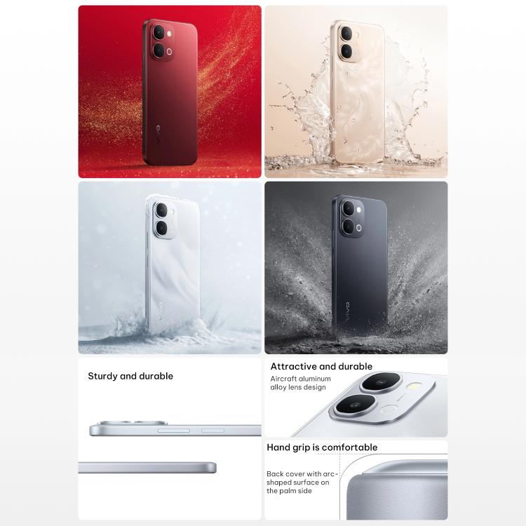 vivo Y500i, 8GB+128GB, Side Fingerprint, 6.75 inch Android 16 OriginOS 6 Snapdragon 4 Gen Octa Core, OTG, NFC, Network: 5G, 8GB+128GB