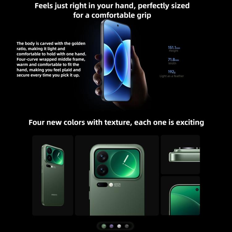 Xiaomi 17 Pro, 12GB+512GB, 3D Ultrasonic Fingerprint, 6.3 inch Xiaomi HyperOS 3 Snapdragon 8 Elite Gen 5 Octa Core, NFC, Network: 5G, 12GB+512GB