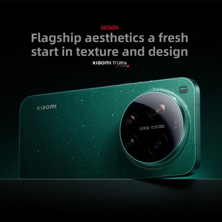 Xiaomi 17 Ultra, 16GB+512GB, 3D Ultrasonic Fingerprint, 6.9 inch Xiaomi HyperOS 3 Snapdragon 8 Elite Gen 5 Octa Core, NFC, Network: 5G, 16GB+512GB