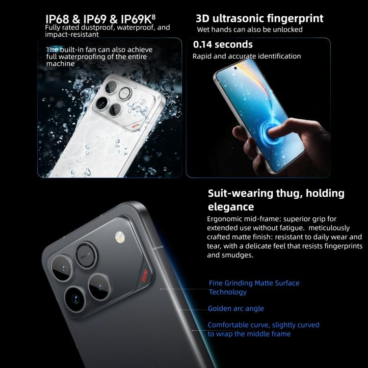 Honor WIN, 12GB+256GB, 3D Ultrasonic Fingerprint, 10000mAh Battery, 6.83 inch MagicOS 10.0 / Android 16 Snapdragon 8 Elite Gen 5 Octa Core, Network: 5G, NFC, OTG, 12GB+256GB