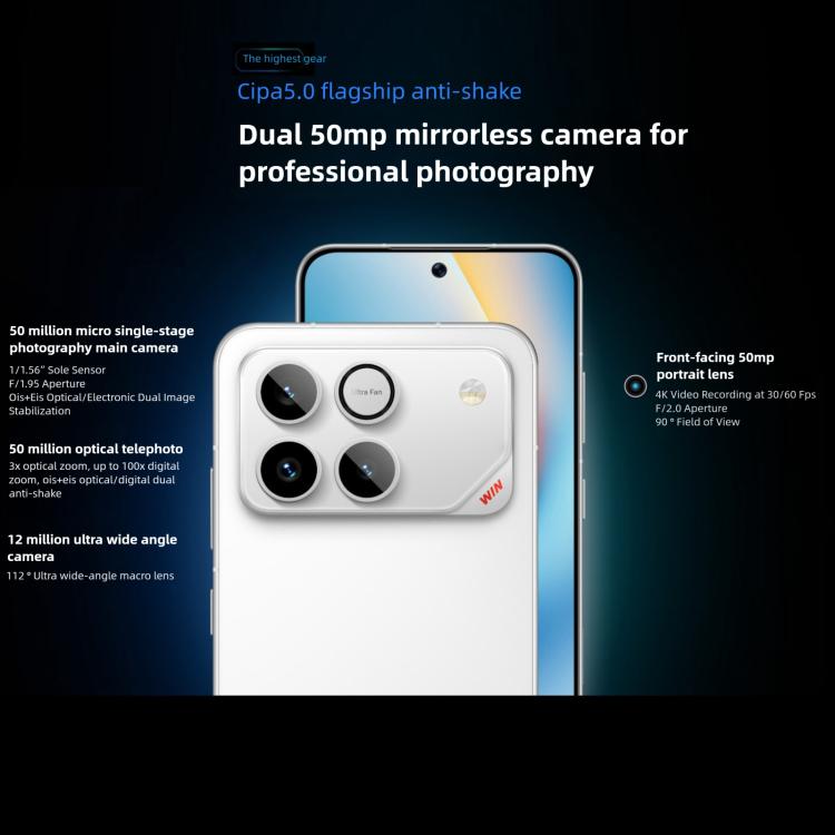 Honor WIN, 16GB+512GB, 3D Ultrasonic Fingerprint, 10000mAh Battery, 6.83 inch MagicOS 10.0 / Android 16 Snapdragon 8 Elite Gen 5 Octa Core, Network: 5G, NFC, OTG, 16GB+512GB