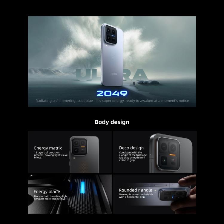 vivo iQOO 15 Ultra, 16GB+512GB, Ultrasonic 3D Fingerprint, 6.85 inch Android 16 OriginOS 6 Snapdragon 8 Elite Gen 5 Octa Core, OTG, NFC, Network: 5G, Support Google Play, 16GB+512GB