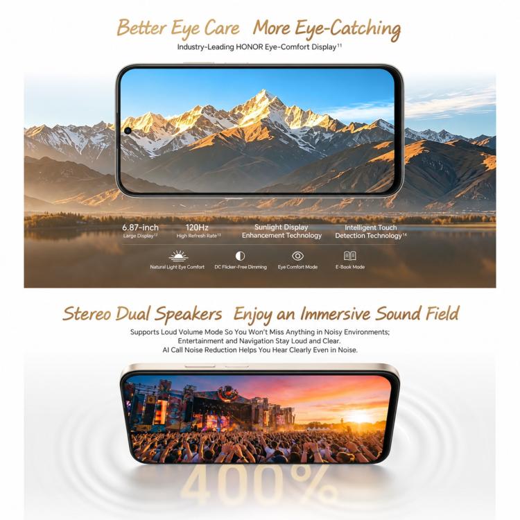 Honor Play11, 6GB+128GB, Side Fingerprint, 6.872 inch Android 16 MagicOS 10 Snapdragon 4 Gen 4th Octa Core, OTG, NFC, Network: 5G, 6GB+128GB