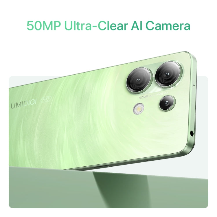 UMIDIGI G9 5G, 6GB+128GB, Side Fingerprint & Face ID Identification, 6.75 inch Android 14 UNISOC T765 Octa Core, Network: 5G (Galaxy Green)