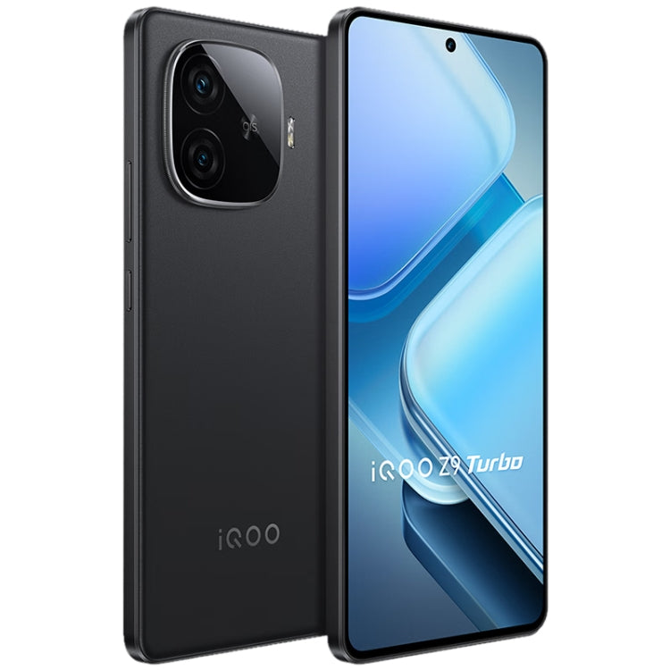 vivo iQOO Z9 Turbo, Dual Back Cameras, 16GB+512GB, Face ID Screen Fingerprint Identification, 6.78 inch Android 14.0 OriginOS 4 Snapdragon 8s Gen 3 Octa Core 3.0GHz, OTG, NFC, Network: 5G, Support Google Play (Black)