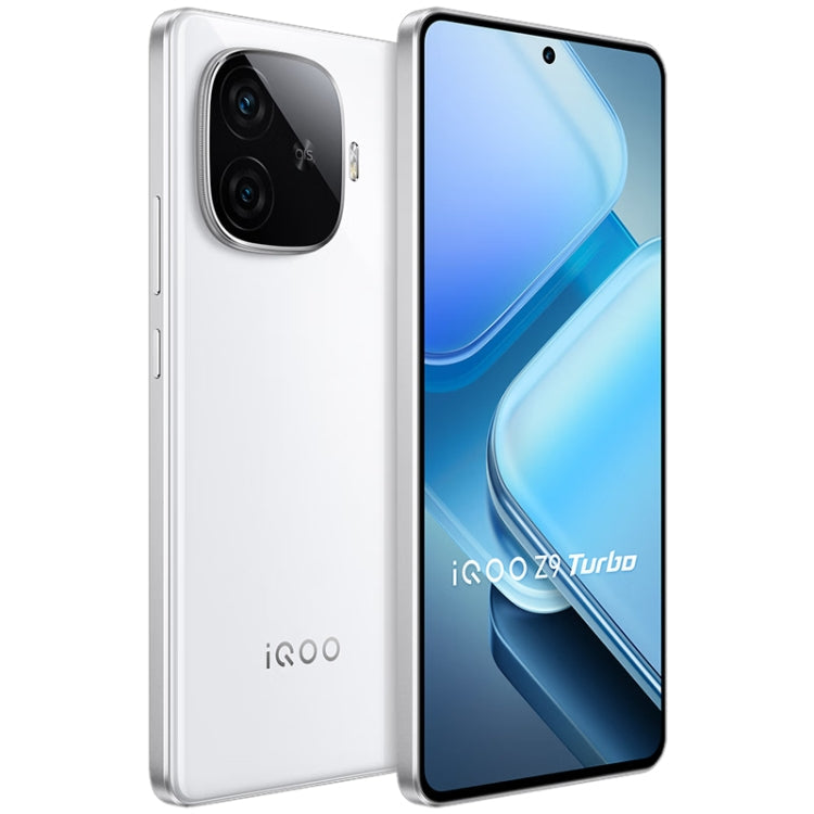 vivo iQOO Z9 Turbo, Dual Back Cameras, 16GB+512GB, Face ID Screen Fingerprint Identification, 6.78 inch Android 14.0 OriginOS 4 Snapdragon 8s Gen 3 Octa Core 3.0GHz, OTG, NFC, Network: 5G, Support Google Play (White)