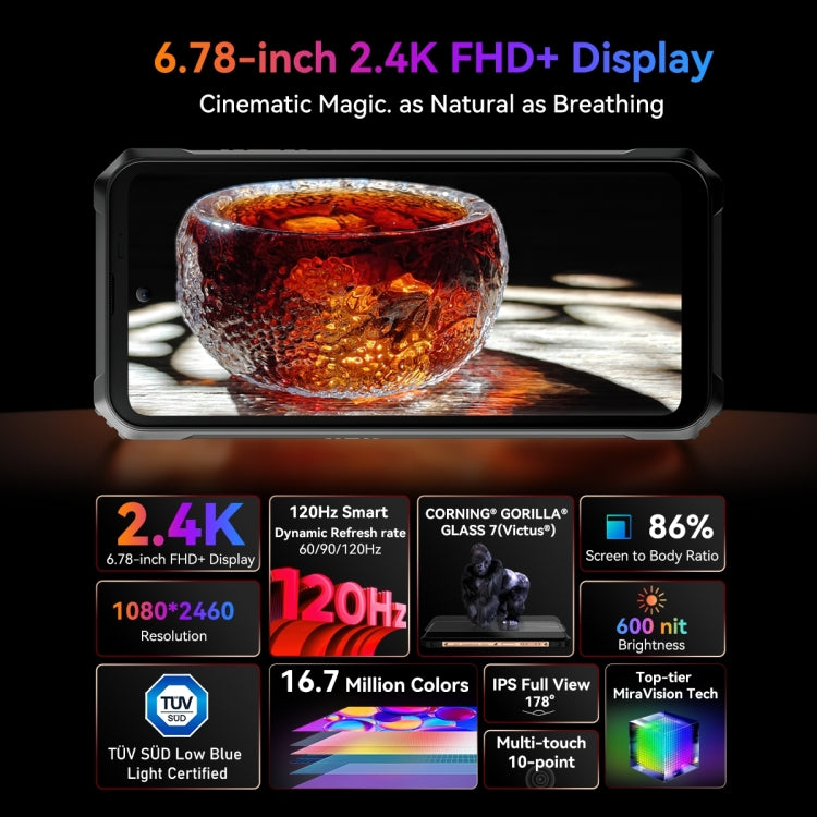Blackview BL9000 Pro 5G, Thermal Imaging Camera, 12GB+512GB, IP68/IP69K/MIL-STD-810H, 6.78 inch Android 14 MediaTek Dimensity 8020 Octa Core, Network: 5G, NFC, OTG (Black)