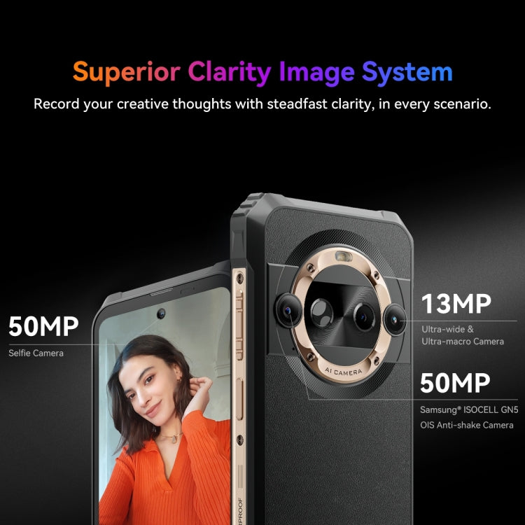 Blackview BL9000 Pro 5G, Thermal Imaging Camera, 12GB+512GB, IP68/IP69K/MIL-STD-810H, 6.78 inch Android 14 MediaTek Dimensity 8020 Octa Core, Network: 5G, NFC, OTG (Black)