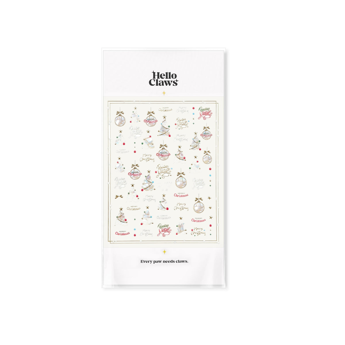 Hello Claws | Shell Christmas Tree Nail Deco Sticker