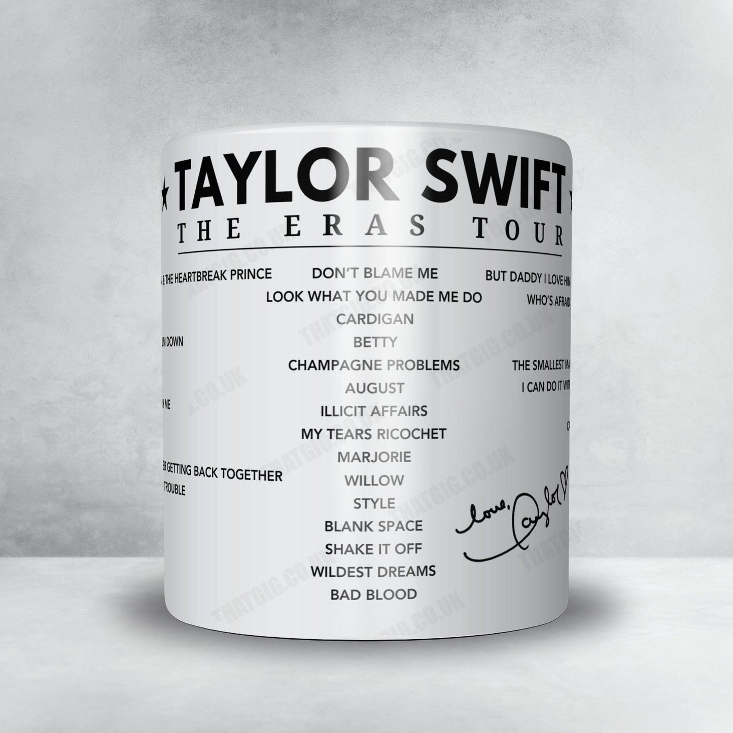 Taylor Swift Setlist Poster - Wembley Stadium, London, June 22nd 2024