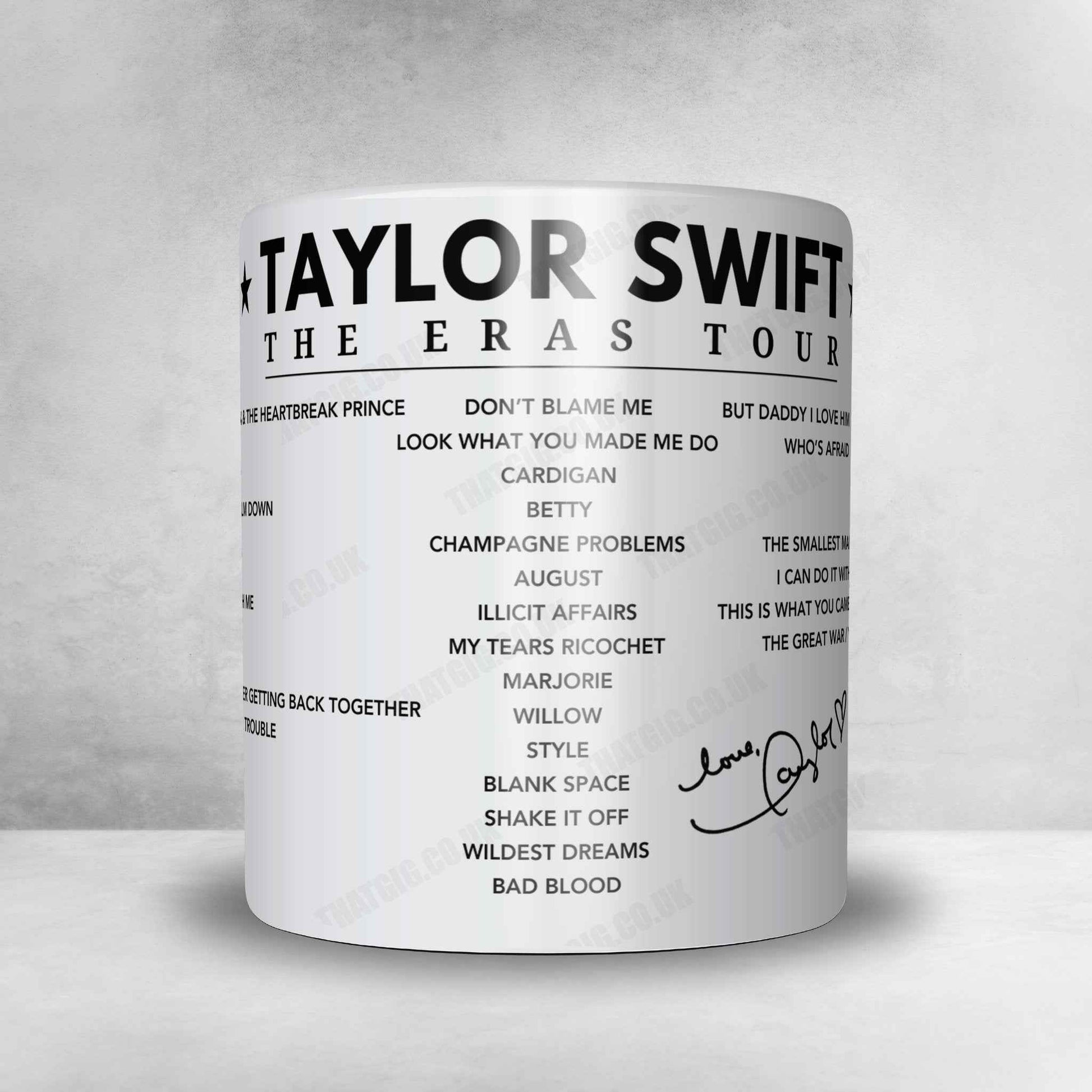 Taylor Swift Setlist Poster - Anfield, Liverpool, 14th June 2024