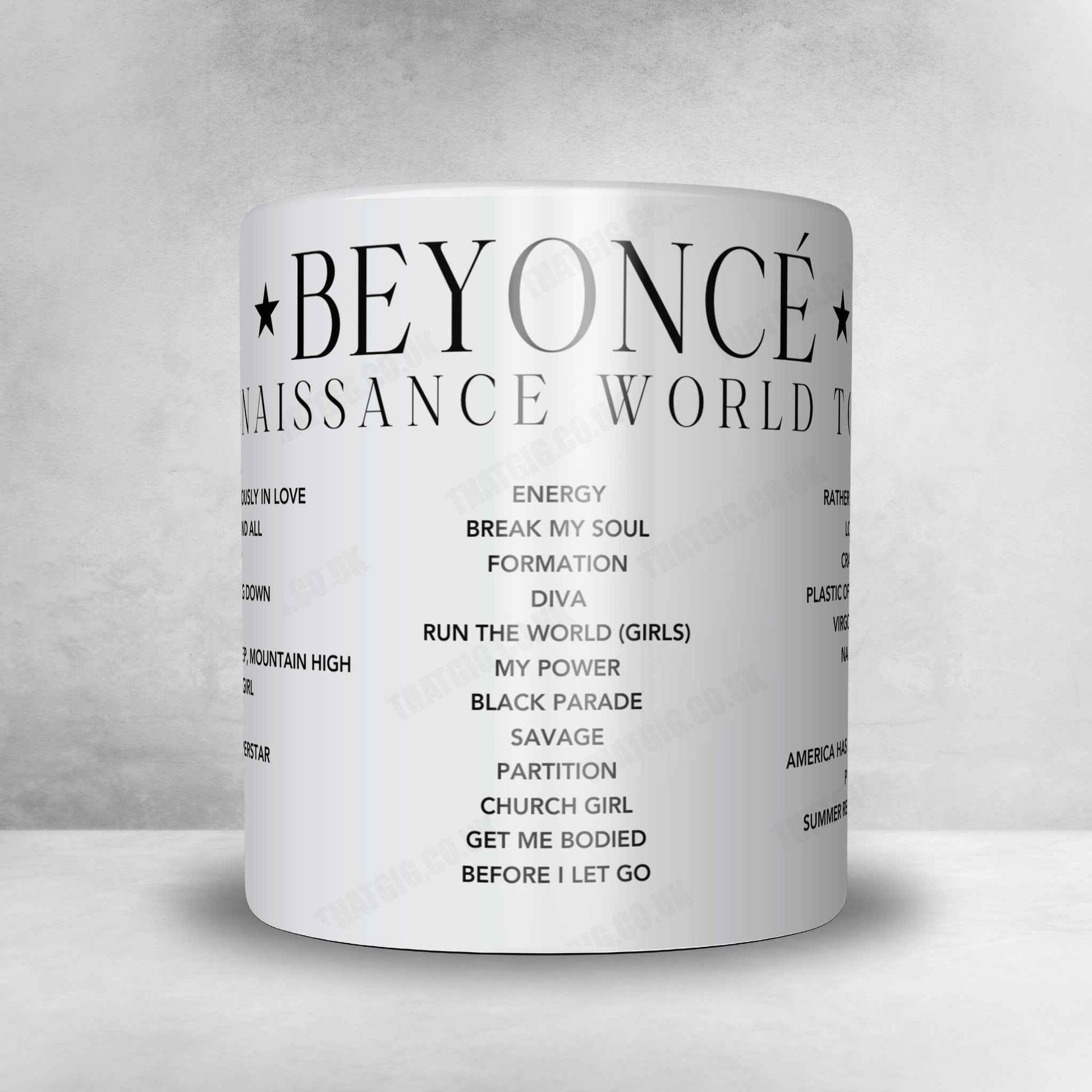 Beyoncé Setlist Poster - Stade de France, Saint-Denis - May 26th, 2023