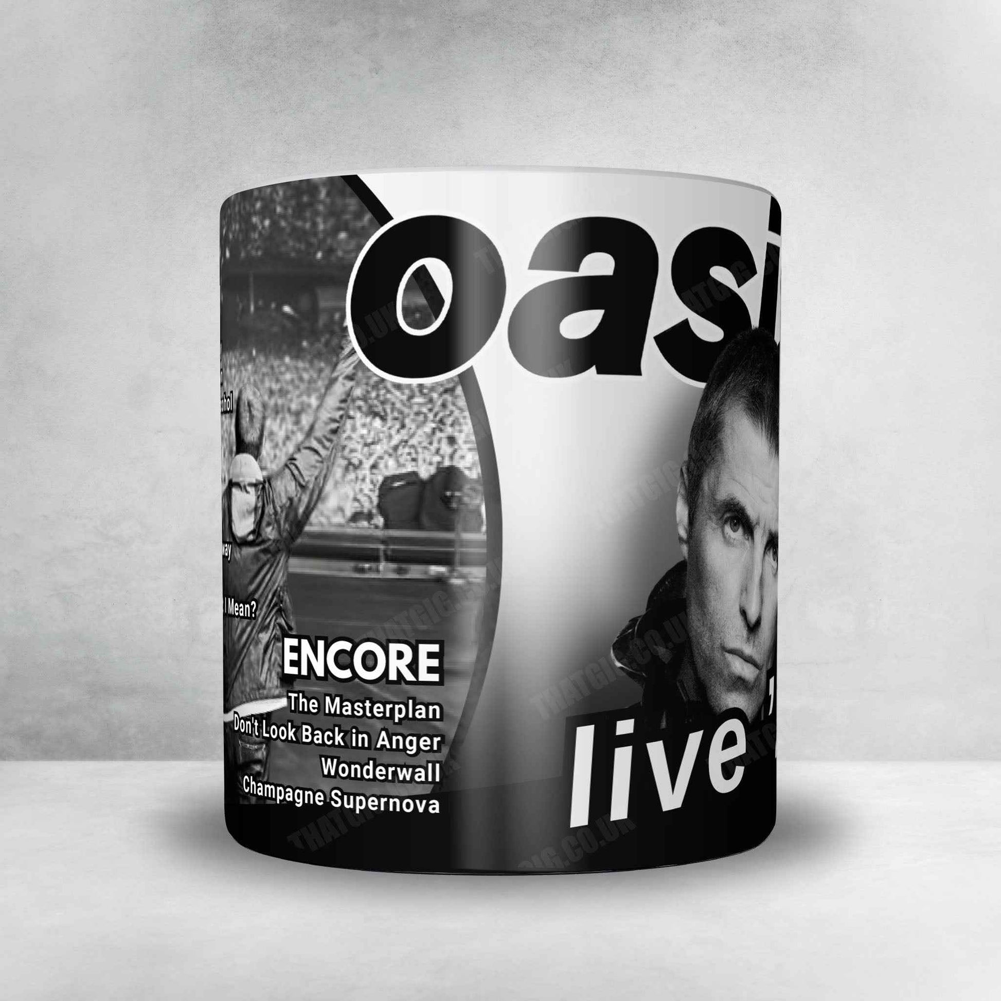 Oasis Setlist Mug - Scottish Gas Murrayfield Stadium, Edinburgh - August 12th, 2025