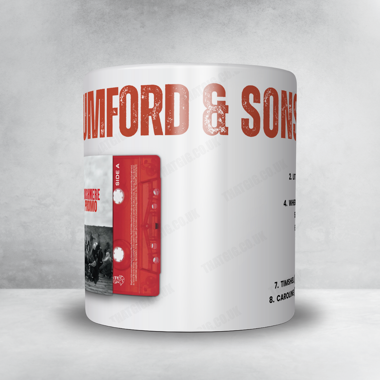 Mumford & Sons Setlist Mug - Jardin d'Acclimatation, Paris - January 16th, 2024