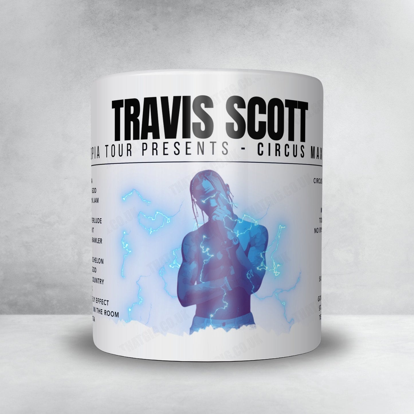 Travis Scott Setlist Mug - Kaseya Center, Miami, USA - January 28th, 2024