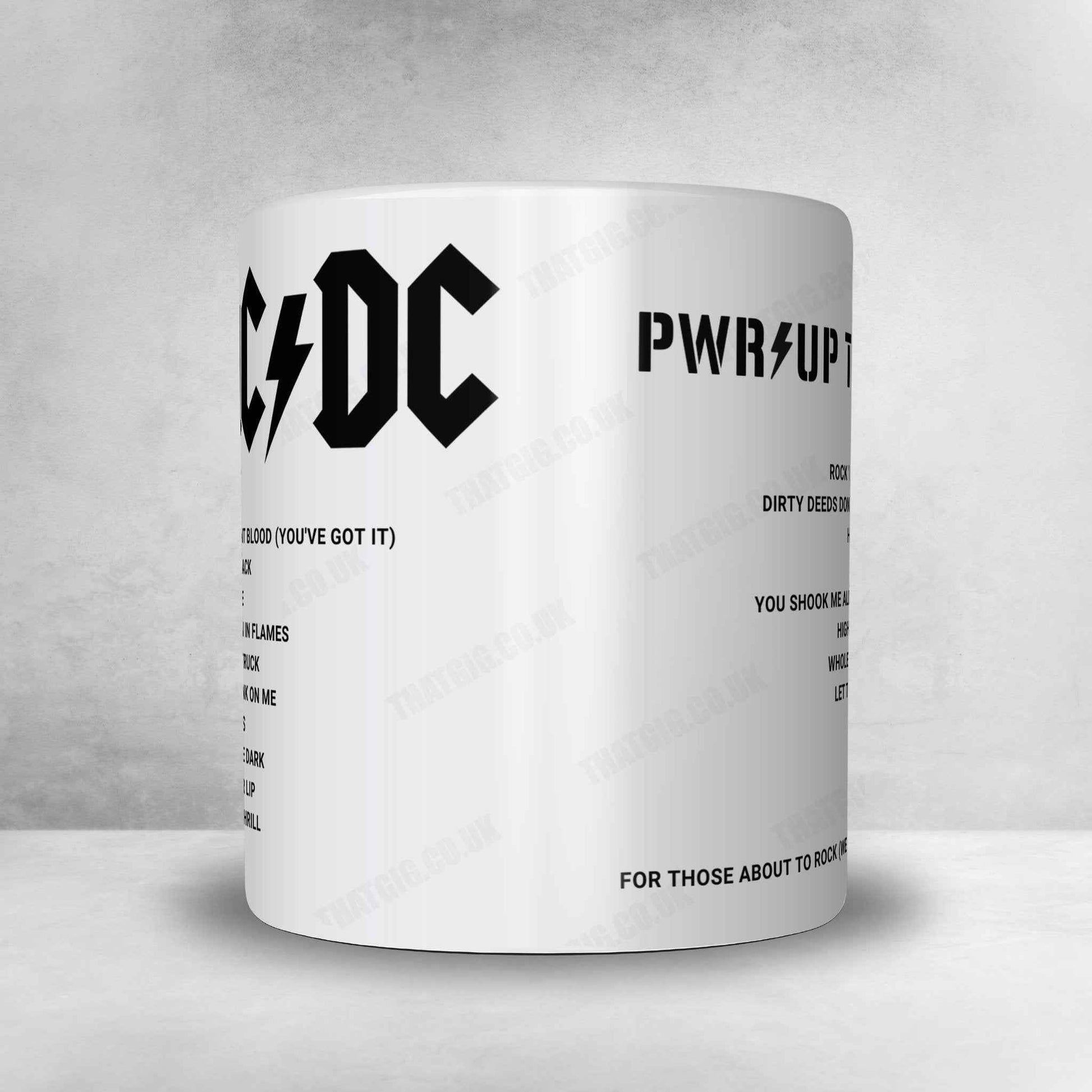 AC/DC Setlist Mug - Olympiastadion, Munich - June 9th, 2024