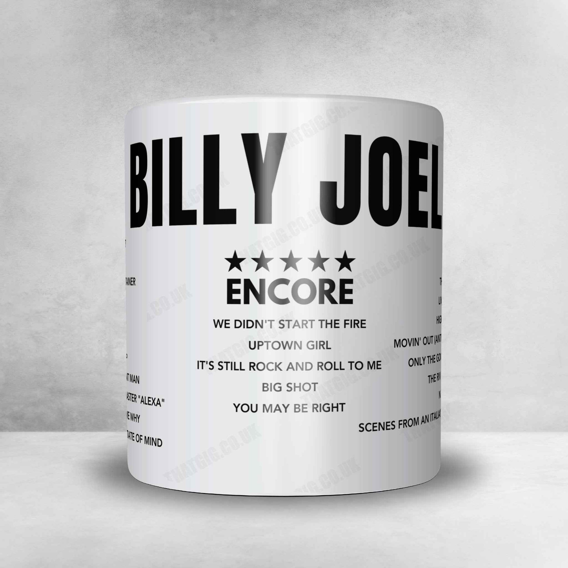 Billy Joel Setlist Mug - Madison Square Garden - July 25, 2024