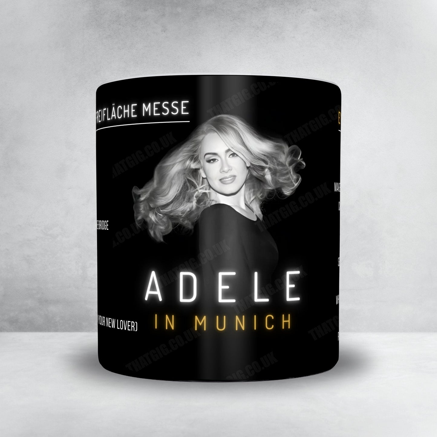Adele Setlist Mug - Sonderfreifläche Messe, Munich - August 14th, 2024