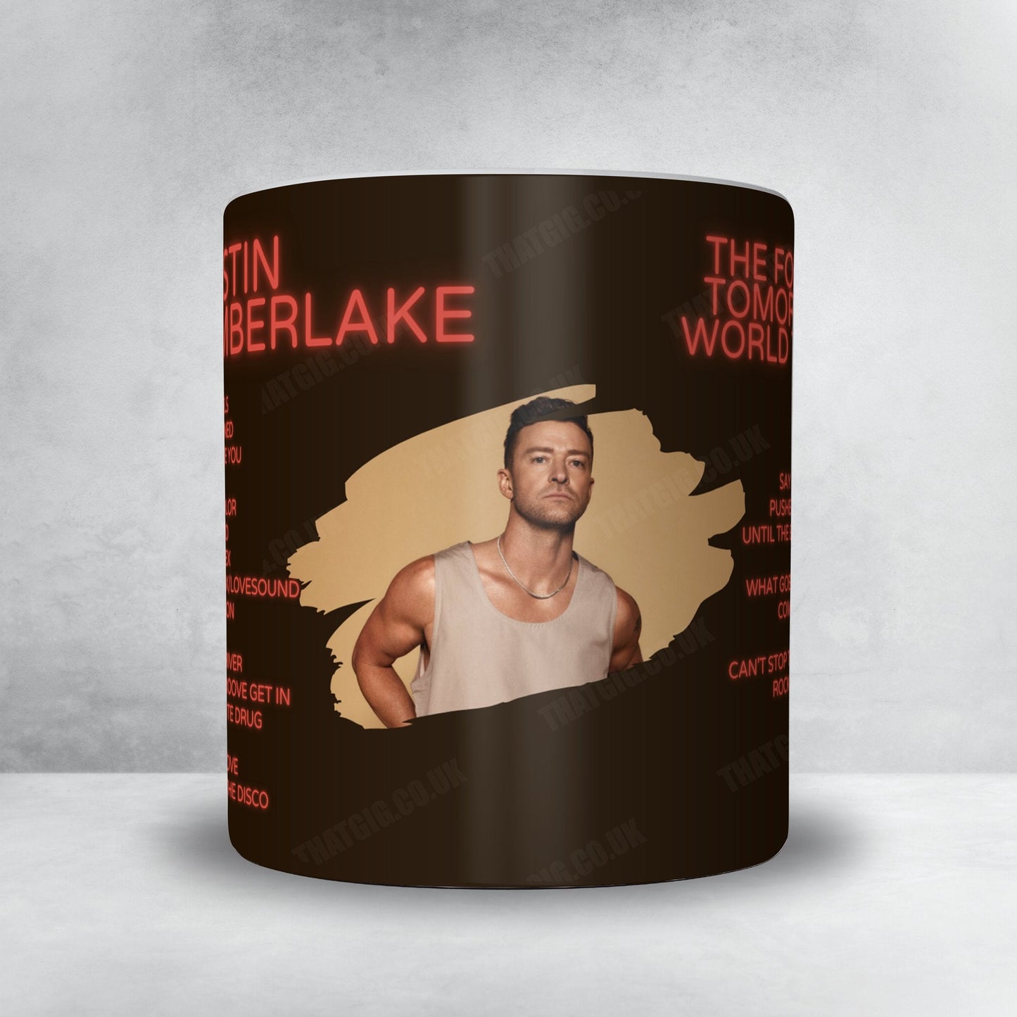 Justin Timberlake Setlist Mug - Thompson-Boling Arena, Knoxville, TN, USA - November 19th, 2024