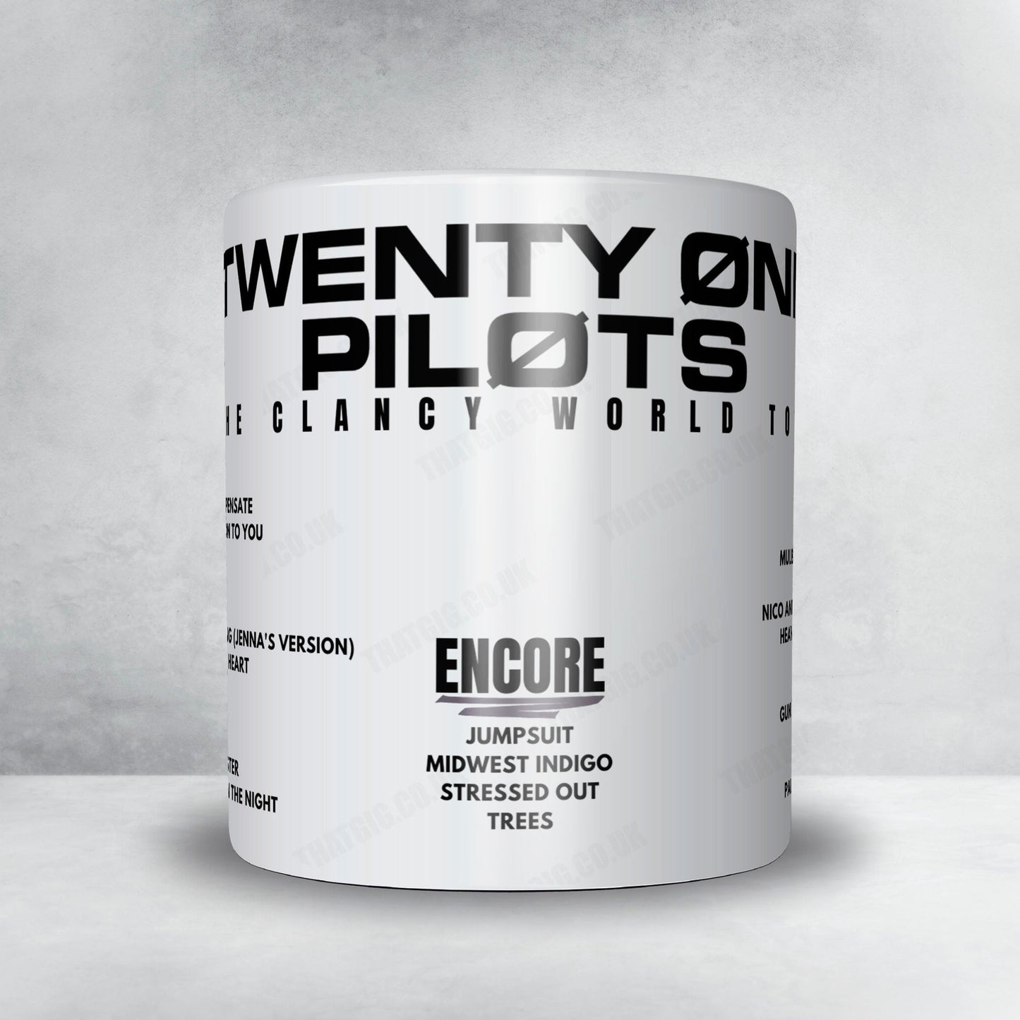 twenty one pilots Setlist Poster - PNC Arena, Raleigh - September 13th, 2024
