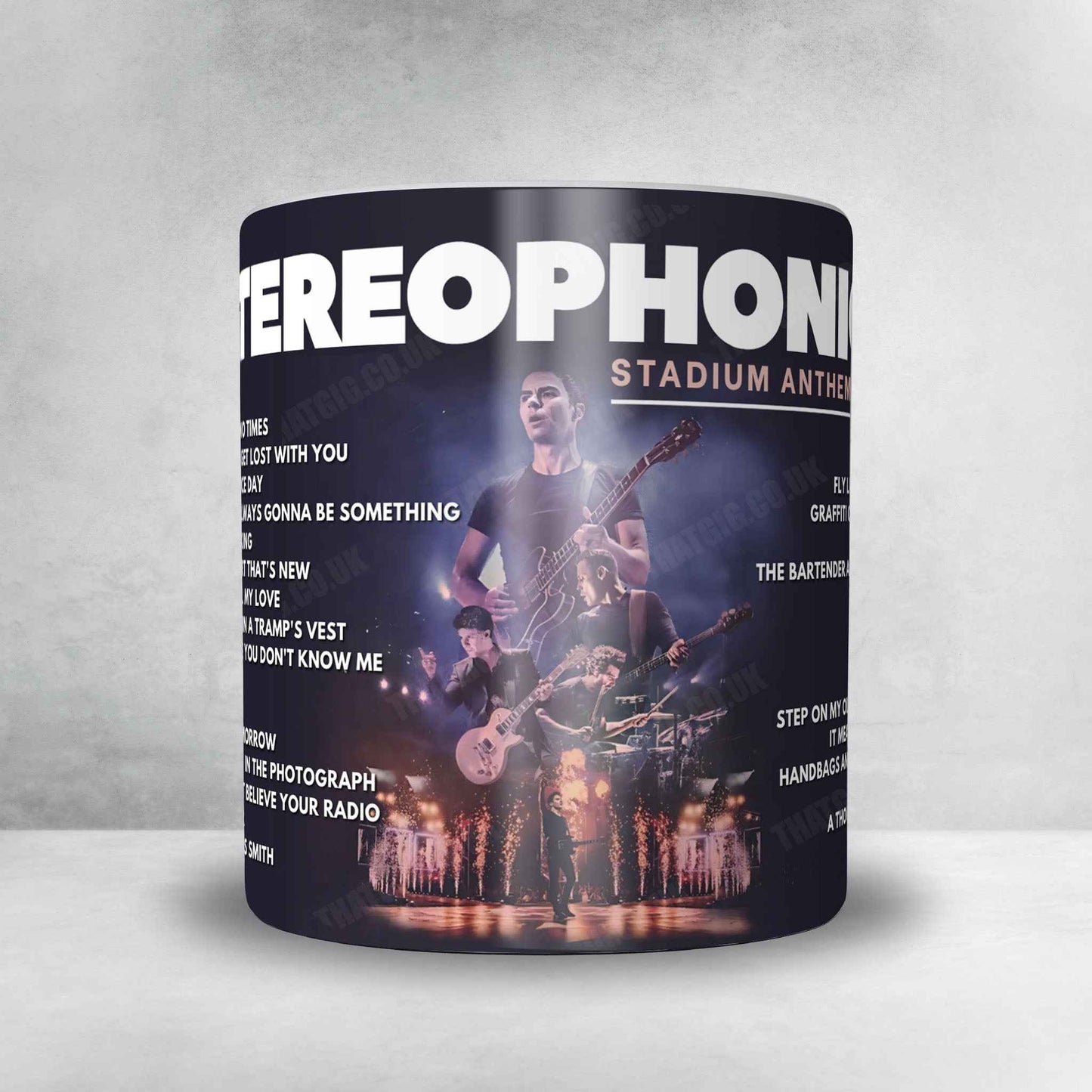 Stereophonics Setlist Mug - Cavea Luciano Berio, Rome - August 29th, 2025