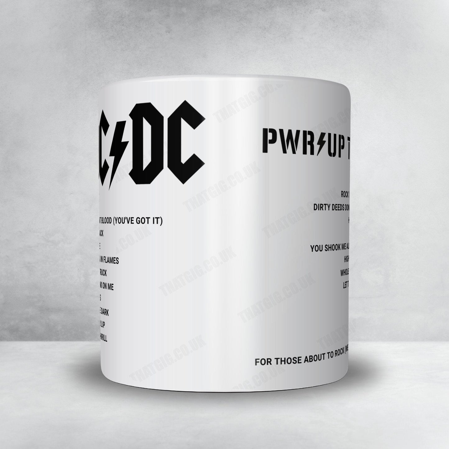 AC/DC Setlist Mug - Vajnory Airport, Bratislava - July 21st, 2024