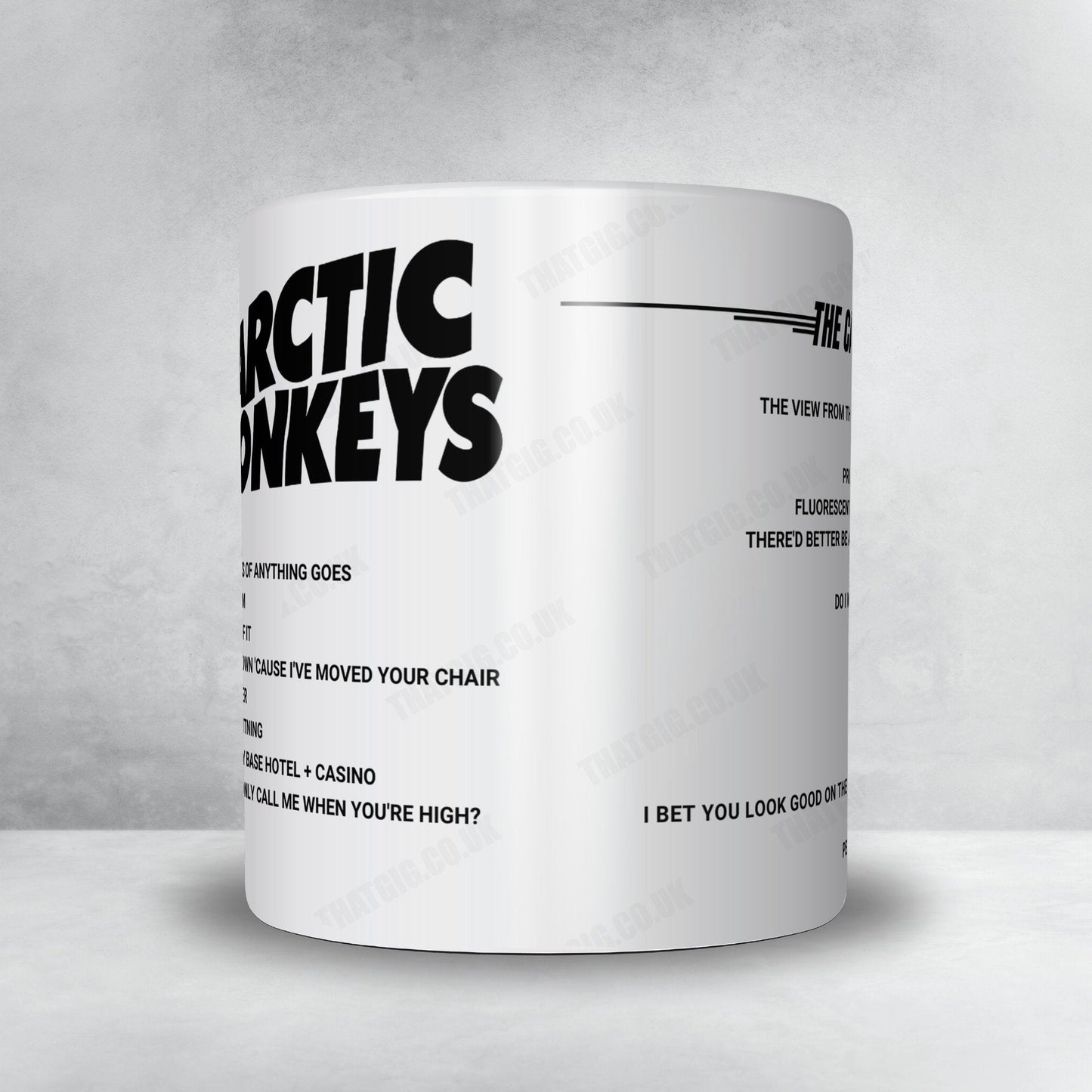 Arctic Monkeys Setlist Poster - Chase Center, San Francisco - September 26th, 2023