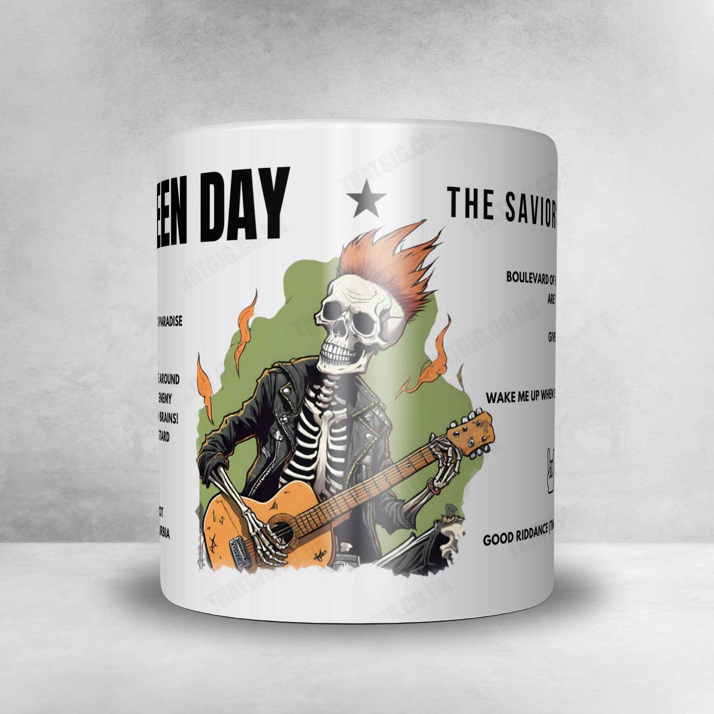 Green Day Setlist Mug - Marvel Stadium, Melbourne - March 1st, 2025