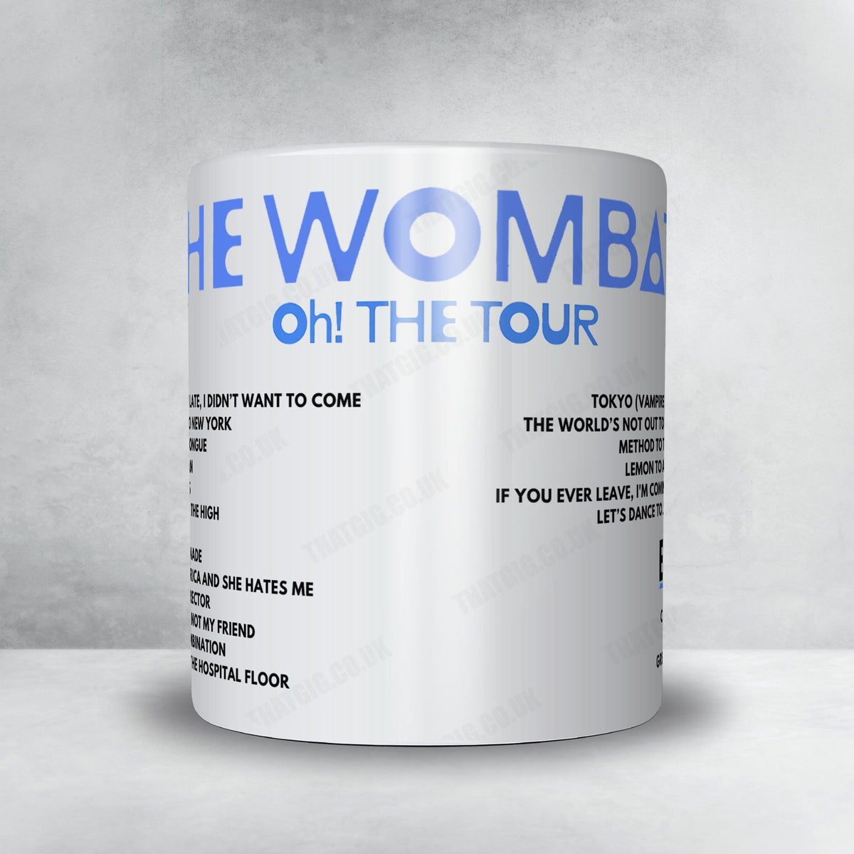 The Wombats Setlist Poster - First Direct Arena, Leeds - March 26th, 2025