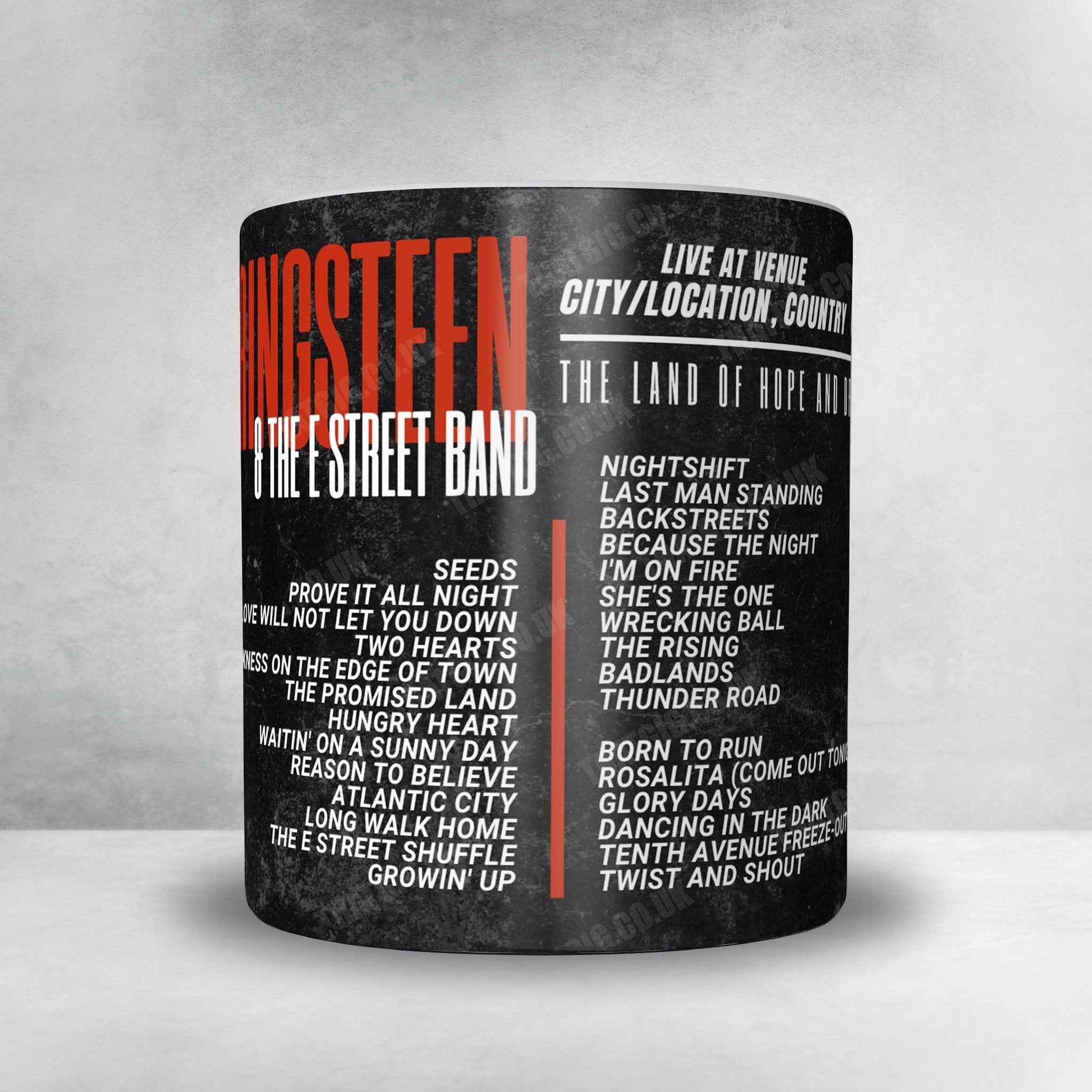 Bruce Springsteen Setlist Poster - Co-op Live, Manchester - May 14th, 2025