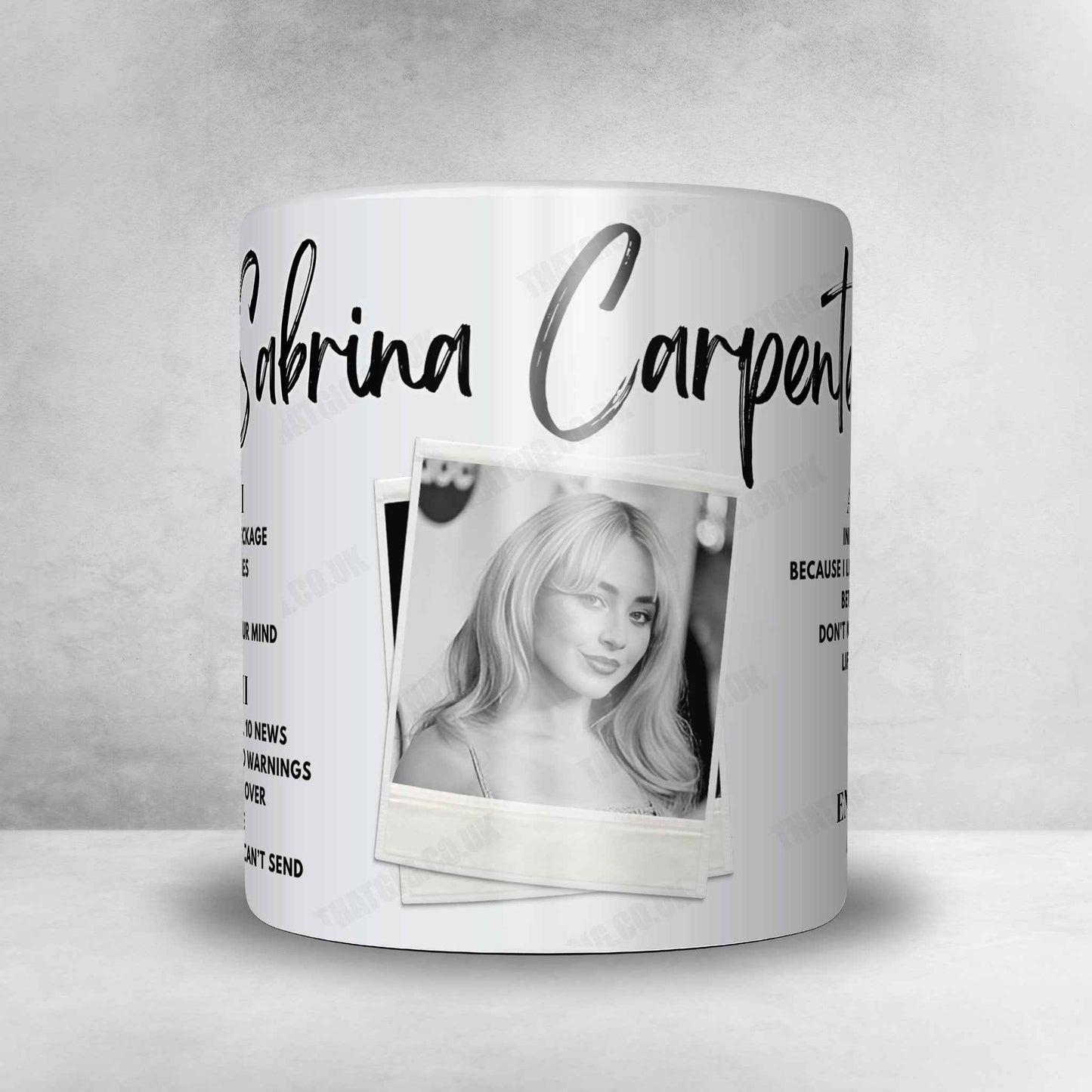 Sabrina Carpenter Setlist Mug - American Airlines Center, Dallas, TX, USA - October 30th, 2024