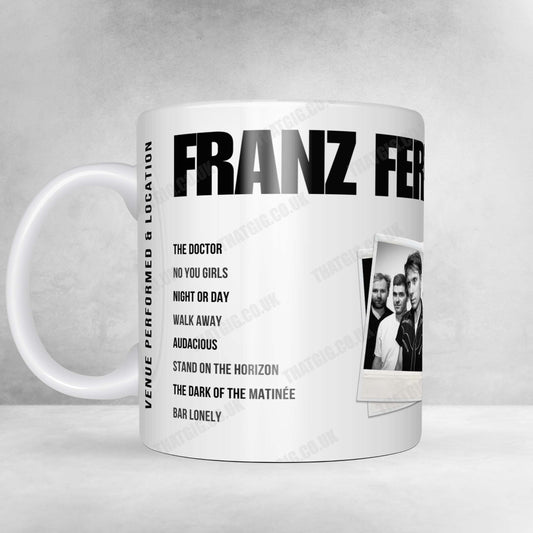 Franz Ferdinand Setlist Mug - Recinto Ferial, Aranda de Duero - August 8th, 2025
