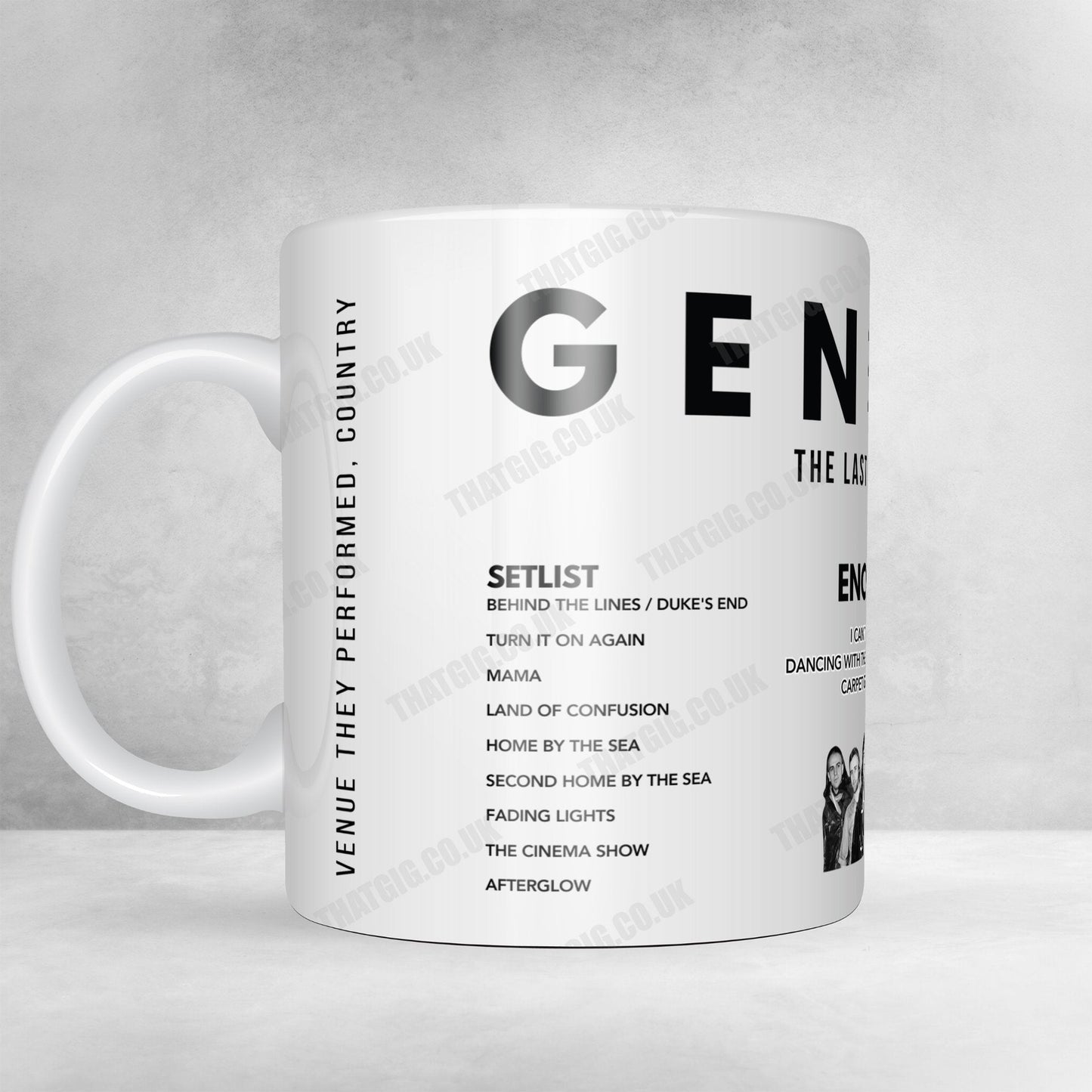 Genesis Setlist Poster - The O2 Arena, London, England - March 25th, 2022