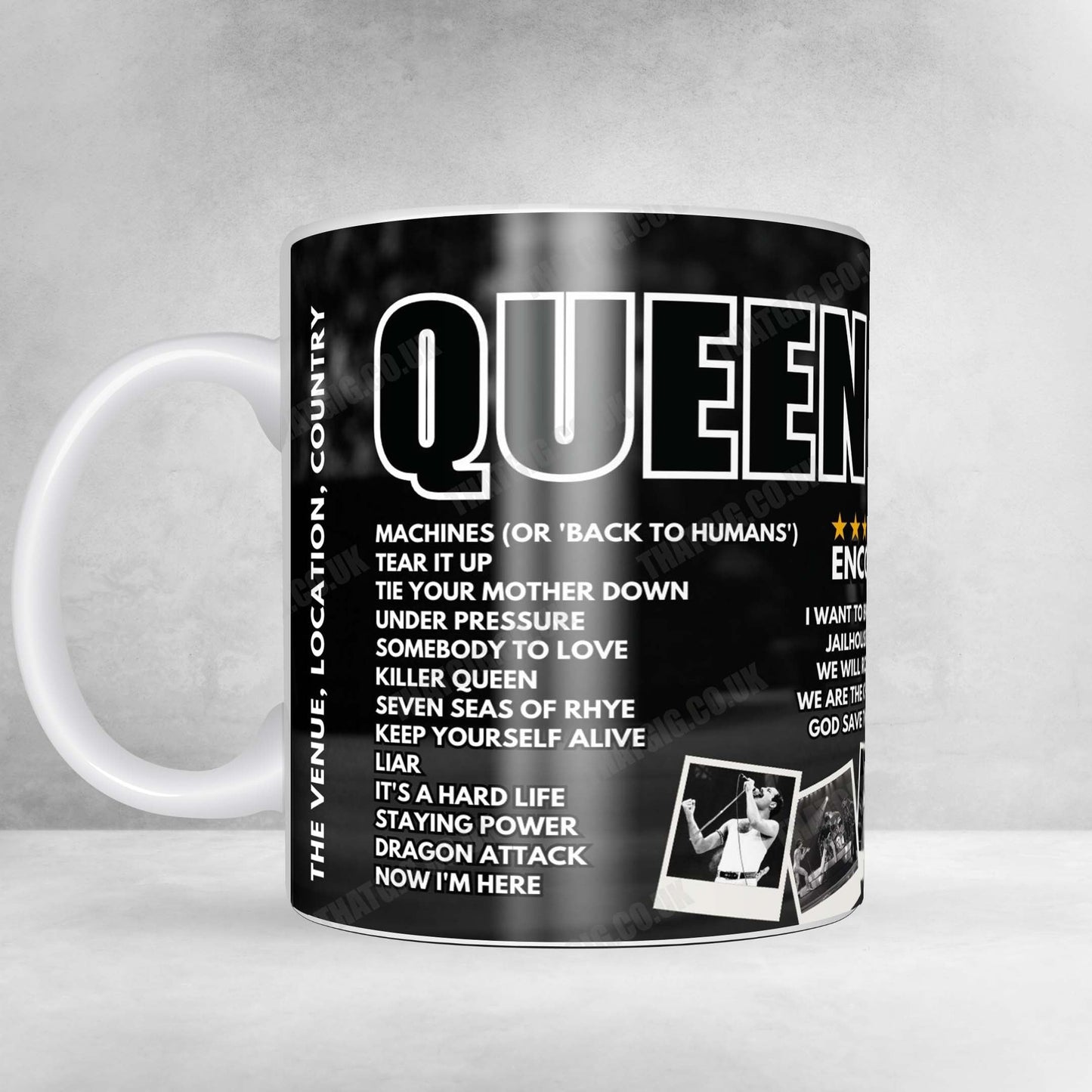 Queen Setlist Mug - Wembley Arena, London - September 8th, 1984