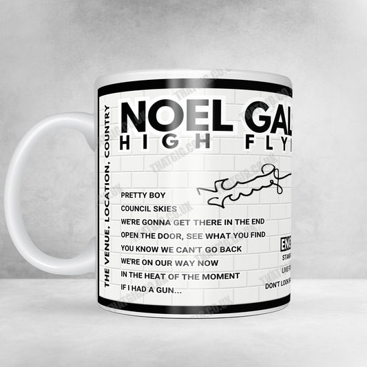 Noel Gallagher’s High Flying Birds Setlist Mug - at Y Not Festival - August 4th, 2024