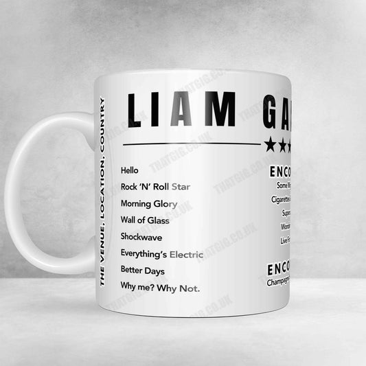 Liam Gallagher Setlist Mug - Henham Park, Southwold - July 14th, 2018