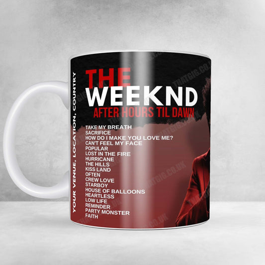 The Weeknd Setlist Mug - SoFi Stadium, Inglewood - June 28th, 2025