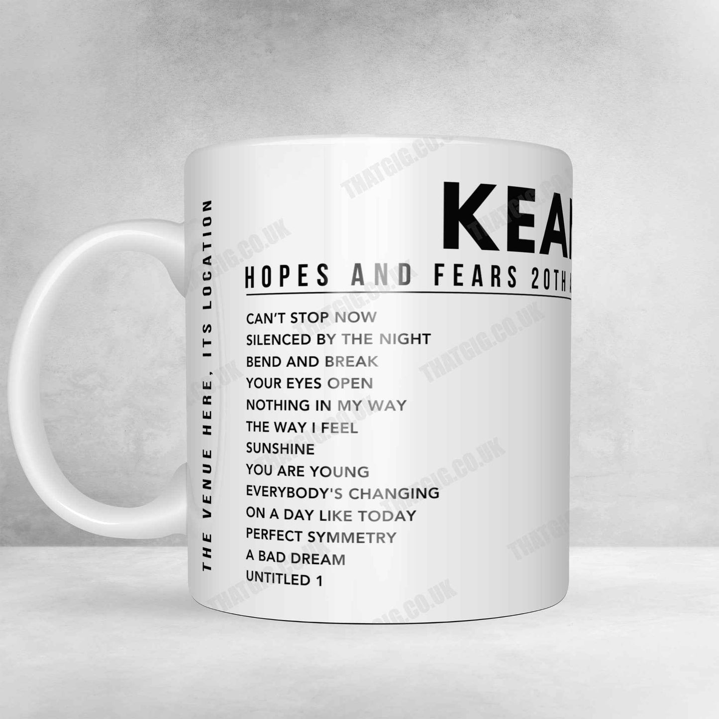 Keane Setlist Poster - Ryman Auditorium, Nashville, TN - September 15th, 2024