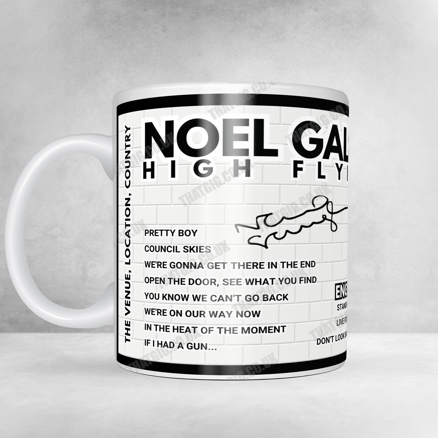 Noel Gallagher High Flying Birds Setlist Poster - Peak District National Park, Pikehall - August 4th, 2024